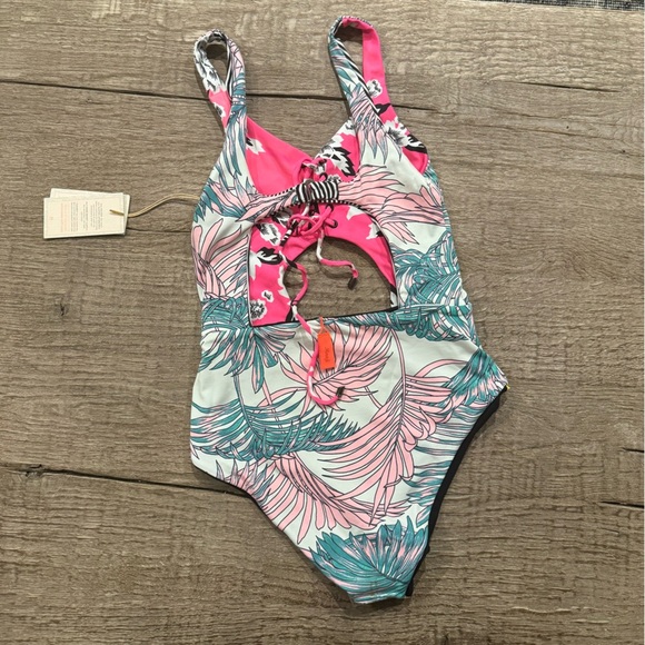 Maaji Fairyground Trapeze Reversible One Piece Swimsuit. - Picture 5 of 9